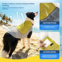 Gilet rafraîchissant pour chien en maille absorbante de polyester de qualité supérieure pour grands chiens, idéal pour la plage, les promenades estivales et la protection solaire – Vêtement pour animaux de compagnie