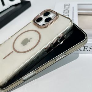Coque de téléphone magnétique en matériau PC <span class=keywords><strong>allemand</strong></span> pour iPhone 17 Pro Max, rigide et transparente avec béquille pour appareil photo - Product Image 6