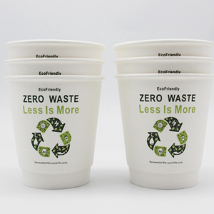 Zero acque reflue a base di doppia parete tazza di carta calda con il prezzo inferiore in cina - Product Image 1