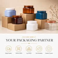 Tarro Plano Bajo de PET de 500g con Cuello de 89mm, Apertura Extra Ancha de 92.5mm, Logotipo Personalizado OEM, MOQ Bajo, Envase de Plástico para Mantequilla Corporal, Mascarilla Capilar y Exfoliante