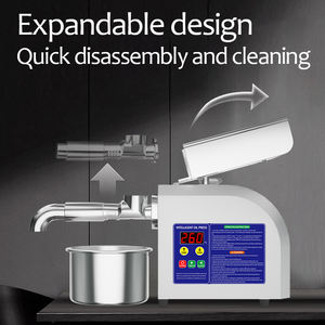 Otomatik yağ basın sıcak ve soğuk yağ çıkarma makinası elektrikli yağ Expeller makinesi paslanmaz çelik 304 keten tohumu fıstık için - Product Image 4