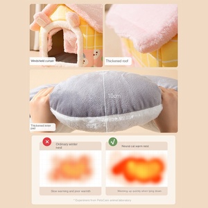 Nuevo Pana ecológica Invierno Universal Pequeño Mediano Perro Cerrado Extraíble Lavable Mascota Nido Mat Perrera - Product Image 4
