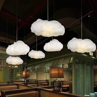 Lustre LED créatif moderne en forme de nuage, décoration pour chambre de fille, éclairage adapté à la chambre à coucher, salle à manger, lampe suspendue