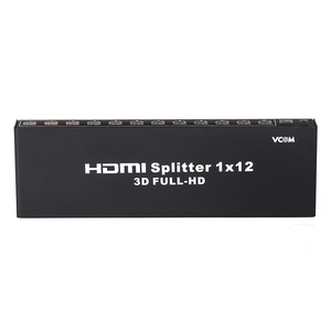 คุณภาพสูงโลหะ 12 พอร์ต <span class=keywords><strong>HDMI</strong></span> <span class=keywords><strong>splitter</strong></span> 1x12 way รองรับ 3D 1080 จุด <span class=keywords><strong>ethernet</strong></span> - Product Image 1