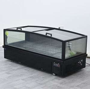 Congélateur îlot commercial à porte coulissante frontale, écoénergétique, pour aliments surgelés, avec petite fenêtre, type <span class=keywords><strong>coffre</strong></span> profond - Product Image 3