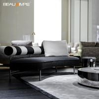 Canapé sectionnel de luxe en cuir de style moderne, extensible et souple pour le salon - par Soft Furniture Manufacturer