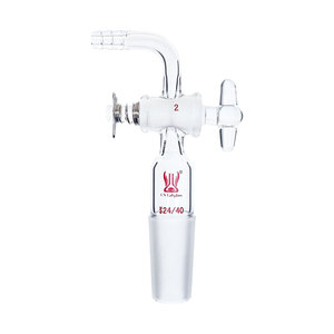 Adaptateur <span class=keywords><strong>de</strong></span> contrô<span class=keywords><strong>le</strong></span> <span class=keywords><strong>de</strong></span> débit en verre borosilicaté à angle <span class=keywords><strong>de</strong></span> 90 degrés avec robinet en verre, fournitures <span class=keywords><strong>de</strong></span> <span class=keywords><strong>laboratoire</strong></span> <span class=keywords><strong>de</strong></span> <span class=keywords><strong>chimie</strong></span> personnalisées CS Labglass - Product Image 1