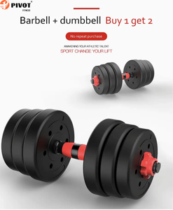 Ensemble d'haltères réglables 2 en 1 de haute qualité haltères en ciment revêtus de plastique <span class=keywords><strong>10kg</strong></span>-50kg pour l'entraînement de fitness - Product Image 3