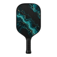 Raquette de pickleball en fibre de carbone T700 avec logo personnalisé, fabricant OEM avec noyau en nid d'abeille PP