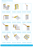 Batterie LiPo 7565121 3.7v 8000mah, batterie Li-polymère 3.7v pour tablette PC, prix d'usine
