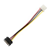 Adaptador de Corriente Molex a SATA, Cable Convertidor IDE de 4 Pines a Serial ATA de 15 Pines con Conexión Segura