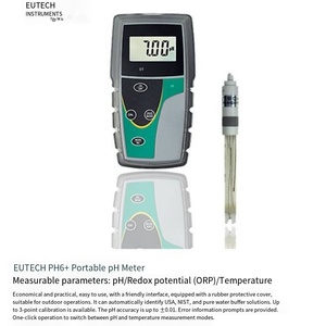 ห้องทดลองแบบ veidt สำหรับเครื่องวัดค่า pH 6 + ECPH602PLUSK ความแม่นยำสูงวัดค่า pH ด้วยความแม่นยำ0.01 PH จอแสดงผล LCD การอ่านดิจิตอลทำให้มั่นใจว่า CL - Product Image 2