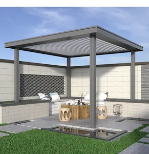 Y-TOP 2024 Resistance against wind aluminum pergola easily assembled pergola roof cover retractable aluminum pergola