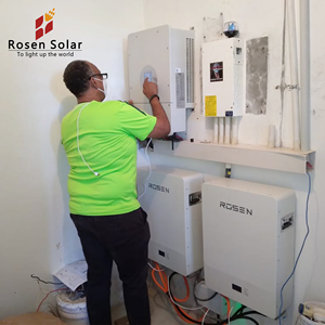 Système d'énergie <span class=keywords><strong>solaire</strong></span> hybride 10kW Super sept. <span class=keywords><strong>Promo</strong></span> Kit hybride de stockage de batterie au lithium sur le toit résidentiel - Product Image 2