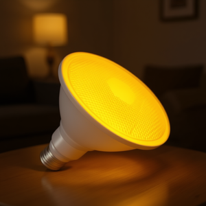 Lampada a LED gialla da 15 W, luce calda, illuminazione per interni - Product Image 3