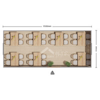 Hôtel et restaurant en conteneurs préfabriqués en PVDF |   Salle à manger extérieure modulaire de luxe |   Complexe hôtelier préfabriqué