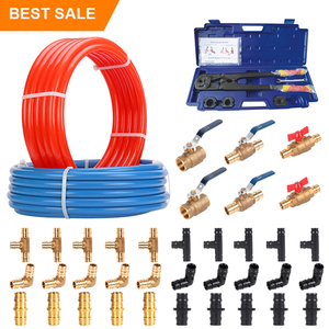 IFAN, venta al por mayor, accesorios de plomería de latón, juego de acoplamientos rectos de codo de 1/2 "y 3/4", accesorios de crimpado de latón PEX, accesorios Pex - Product Image 3