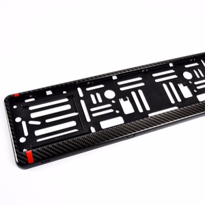 Personalizado Europa plástico fibra de carbono cromo auto matrícula marco titular placa de matrícula de <span class=keywords><strong>coche</strong></span> - Product Image 4