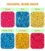 Offre Spéciale – Vente Directe Usine – Mélange de Paillettes Argentées Colorées 4mm 7mm – Décorations en Vrac pour Gâteaux et Pâtisseries