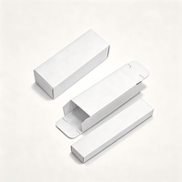 Emballage cosmétique personnalisé, écologique, imperméable et réutilisable pour sérum de soin de la peau, crème pour les yeux, faux cils - Petit format blanc