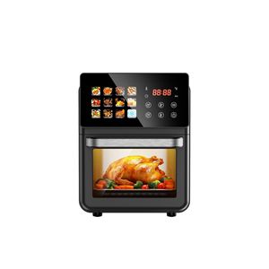 Friteuse à <span class=keywords><strong>air</strong></span> numérique électrique personnalisable grande capacité 10L avec cuve intérieure en acier inoxydable, écran tactile et fenêtre de visualisation, pour camping-car et usage domestique - Product Image 3