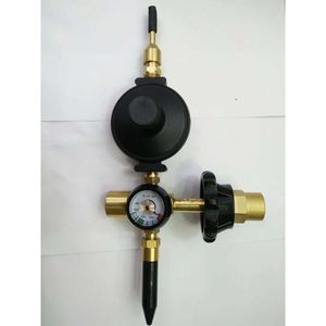 Régulateur de réservoir d'hélium en laiton avec manomètre pour ballons 1 kg Modèle Acc3 - Product Image 1