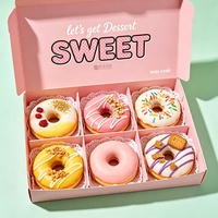 Boîtes d'emballage sur mesure pour boulangeries et pâtisseries, pour biscuits, croissants, gâteaux à la mousse, rouleaux à la cannelle, desserts