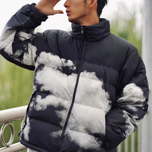 Veste matelassée réversible imperméable de haute qualité, grande taille, formelle, épaisse, 95% coton, avec fermeture éclair et logo personnalisé pour l'hiver - Product Image 5