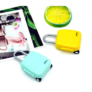 Cadenas à combinaison en forme de valise Serrure à mot de passe à 3 chiffres pour bagage Casque Panier - Product Image 5