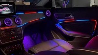 Luz Ambiental Cardoo para Mercedes Benz Clase A/B W176 W246 CLA W117 GLA W156, Accesorios de Tira LED Dinámica de 64 Colores para el Interior del Coche