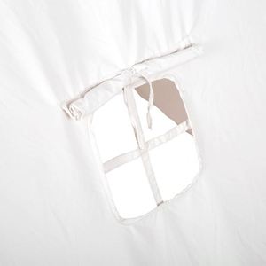 Tente en toile blanche, tipi, maison de jeu pour enfants avec 2 portes et une fenêtre pour une utilisation dans le salon - Product Image 4