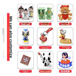 Versión Q hecha a mano, animación de <span class=keywords><strong>Avatar</strong></span> personalizada, modelo de PVC sólido, adornos de consola central de coche a la moda con caja ciega congelada - Product Image 3