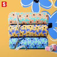 Tissu en voile de coton léger et doux à motifs floraux géométriques imprimés numériquement Bessi 2026 pour vêtements
