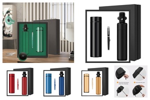 Set de Regalo Empresarial: Paraguas, Bolígrafo, Botella Inteligente con Temperatura, Logotipo Personalizado, Set de Regalo para Hombres Profesionales Corporativos, Venta al Por Mayor - Product Image 2