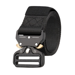 Cinturón Táctico Transfronterizo para Entrenamiento al Aire Libre, Hebilla <span class=keywords><strong>de</strong></span> Aleación, Pantalones <span class=keywords><strong>de</strong></span> Trabajo <span class=keywords><strong>de</strong></span> Nailon, Cinturón para <span class=keywords><strong>Hombre</strong></span>, Ancho <span class=keywords><strong>de</strong></span> 4.0 cm, 125 cm <span class=keywords><strong>de</strong></span> Largo - Product Image 1
