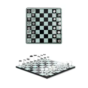 TCH Custom With Transparent Colorful Chess Piece For Play Fun Board Game Luxury Acrylic Chess Sets