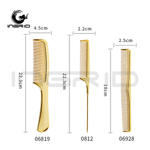 Hair Styling Comb Custom Large Wide <strong>Tooth</strong> Plating Comb Hair <strong>Straightener</strong> Comb - Product Image 2