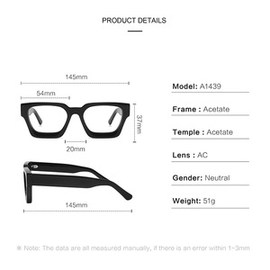 Cao cấp thủ công chạm khắc kính Acetate kính vàng trung bình sang trọng ý Acetate khung kính cận thị khung - Product Image 2