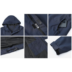 Men's Windbreaker <b>Jacket</b> Comfortable Lightweight Hooded Outerwear For Travel and Sports Casual Wear Windbreaker <b>Jacket</b> For Men - Product Image 5