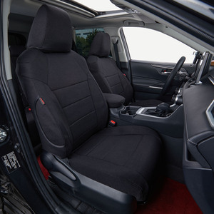 Housse de siège de voiture en cuir de luxe personnalisée EKR pour <span class=keywords><strong>Toyota</strong></span> <span class=keywords><strong>RAV4</strong></span> SUV, ensemble complet, cuir véritable, imperméable, vente en gros - Product Image 1