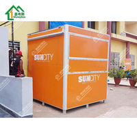 Fabrik Großhandel kunden spezifisches abnehmbares Design Mobile Security House Guard Kabinen stand Kiosk für Einkaufs zentrum