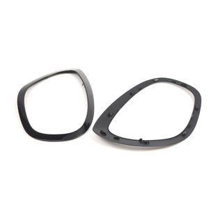 Mini F60 F61 Headlight Trim Frame 51137388117 Jet Black <b>ABS</b> Front Light Cover Pair - Product Image 4