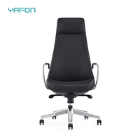 Chaise de bureau de direction moderne de luxe, ergonomique, inclinable, pivotante, en maille ergonomique, en cuir PU, fonction rotative, en bois et en plastique