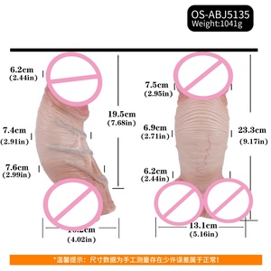Dildo épais et long à double densité avec quille flexible et pliable, grand et réaliste, jouet sexuel anal incurvé pour hommes et femmes - Product Image 6