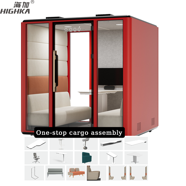 professional soundproof studio meeting room soundproof booth 6 person work soundproof acoustic pod office recording booth