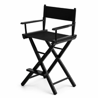 Chaise pliante en toile, chaise de maquillage, tabouret de bar, chaise de beauté et de loisirs avec dossier