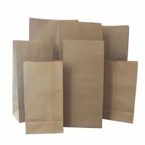 Custom Eco churrasco embalagem Fast Food Takeaway graxa-prova Kraft saco de papel para sanduíche Burger Offset impressão saco de papel