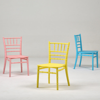 Chaises enfant modernes en plastique Chiavari colorées pour la maternelle, idéales pour les fêtes et la location – Prix abordable