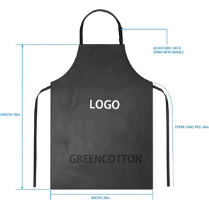Logo personalizzato impermeabile in gomma vinile grembiule 40 pollici Chef grembiuli per gli uomini pesanti lavoro chimico grembiule Extra lungo grigliate - Product Image 2