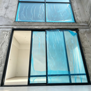 Film protecteur auto-adhésif en PET souple pour fenêtres et portes en verre trempé, 50 microns, bleu transparent, OEM - Product Image 5